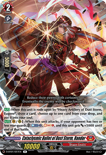 Cataclysmic Bullet of Dust Storm, Randor - D-BT01/027EN