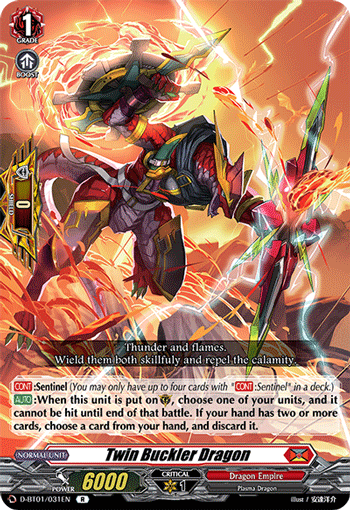 Twin Buckler Dragon - D-BT01/031EN