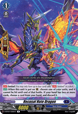 Recusal Hate Dragon - D-BT01/036EN