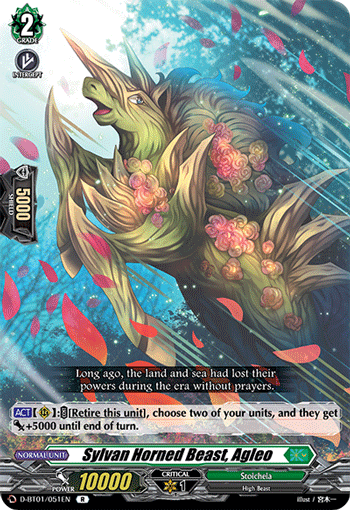 Sylvan Horned Beast, Agleo - D-BT01/051EN