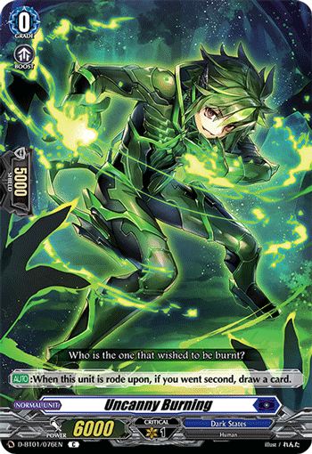 Uncanny Burning - D-BT01/076EN
