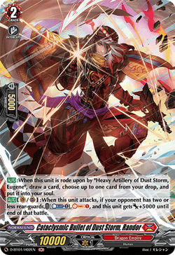 Cataclysmic Bullet of Dust Storm, Randor (Holo) - D-BT01/H02EN