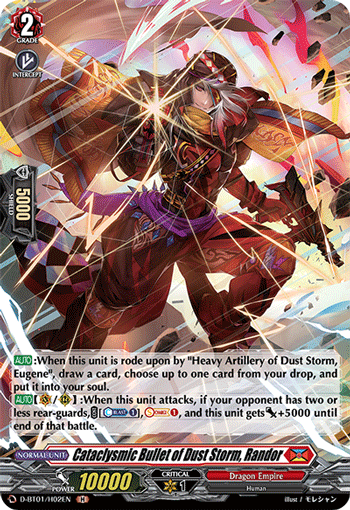 Cataclysmic Bullet of Dust Storm, Randor (Holo) - D-BT01/H02EN