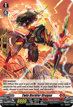 Twin Buckler Dragon (Holo) - D-BT01/H03EN