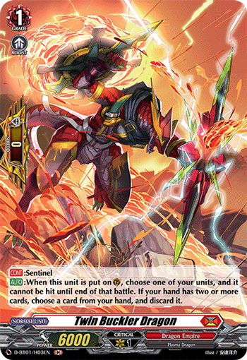 Twin Buckler Dragon (Holo) - D-BT01/H03EN