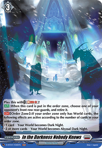 In the Darkness Nobody Knows (Holo) - D-BT01/H30EN