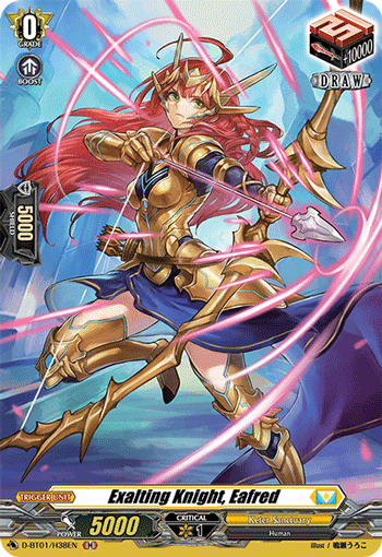 Exalting Knight, Eafred (Holo) - D-BT01/H38EN
