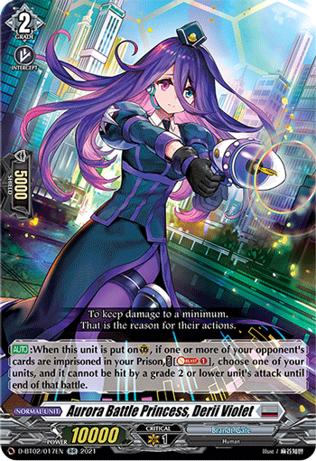 Aurora Battle Princess, Derii Violet - D-BT02/017EN