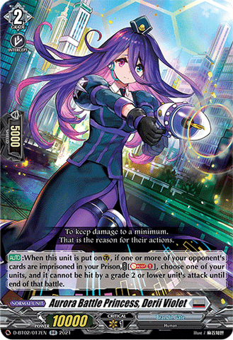 Aurora Battle Princess, Derii Violet - D-BT02/017EN