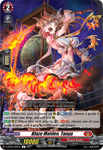 Blaze Maiden, Tanya - D-BT02/029EN
