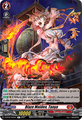 Blaze Maiden, Tanya - D-BT02/029EN