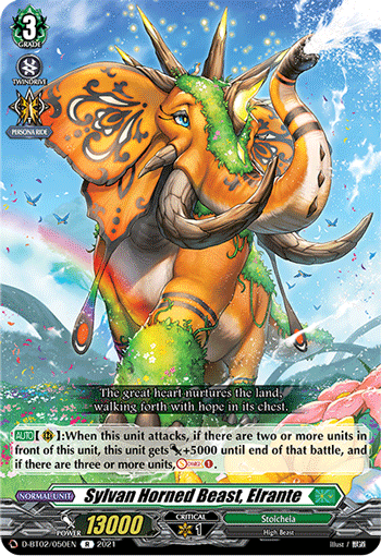 Sylvan Horned Beast, Elrante - D-BT02/050EN