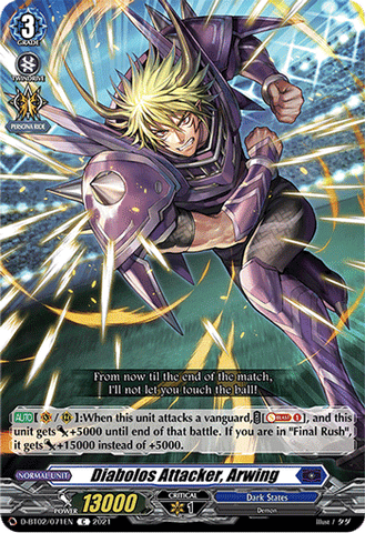 Diabolos Attacker, Arwing - D-BT02/071EN