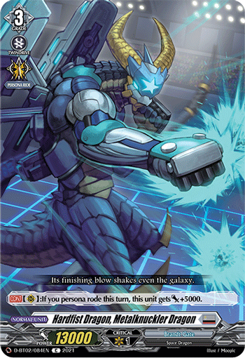 Hardfist Dragon, Metalknuckler Dragon - D-BT02/084EN
