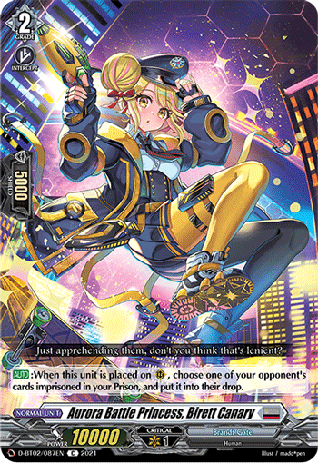 Aurora Battle Princess, Birett Canary - D-BT02/087EN