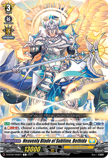 Heavenly Blade of Sublime, Bethida - D-BT02/098EN