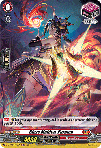 Blaze Maiden, Parama (Holo) - D-BT02/H05EN