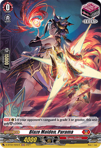 Blaze Maiden, Parama (Holo) - D-BT02/H05EN