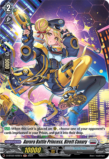 Aurora Battle Princess, Birett Canary (Holo) - D-BT02/H28EN