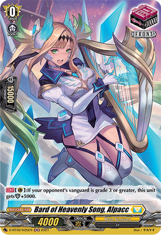Bard of Heavenly Song, Alpacc (Holo) - D-BT02/H35EN