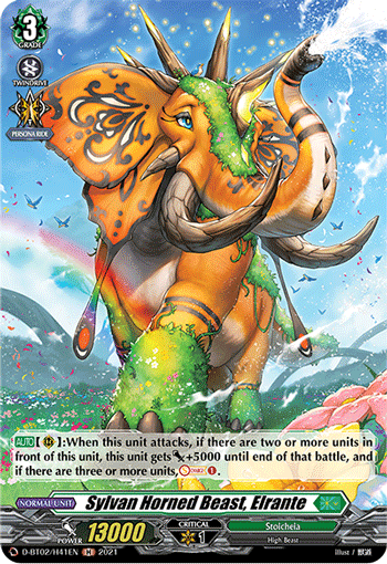 Sylvan Horned Beast, Elrante (Holo) - D-BT02/H41EN