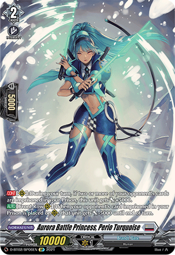 Aurora Battle Princess, Perio Turquoise (SP) - D-BT02/SP06EN