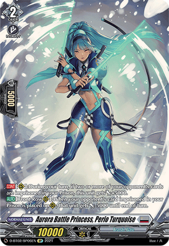 Aurora Battle Princess, Perio Turquoise (SP) - D-BT02/SP06EN