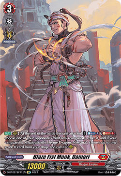 Blaze Fist Monk, Damari (SP) - D-BT02/SP11EN