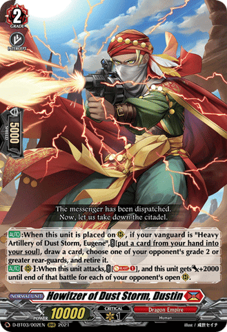 Howitzer of Dust Storm, Dustin - D-BT03/002EN