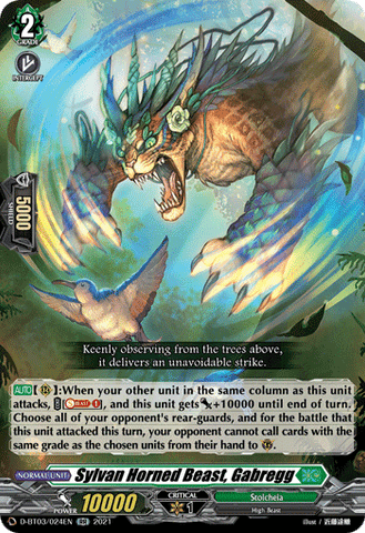 Sylvan Horned Beast, Gabregg - D-BT03/024EN