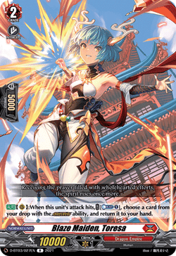 Blaze Maiden, Toresa - D-BT03/027EN