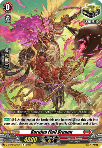Burning Flail Dragon - D-BT03/030EN