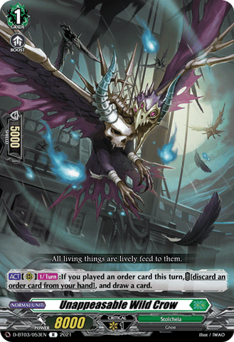 Unappeasable Wild Crow - D-BT03/053EN