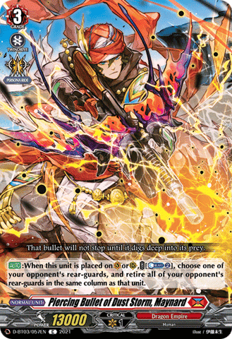 Piercing Bullet of Dust Storm, Maynard - D-BT03/057EN