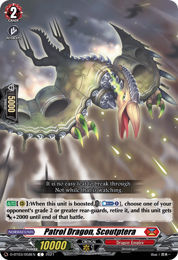 Patrol Dragon, Scoutptera - D-BT03/058EN