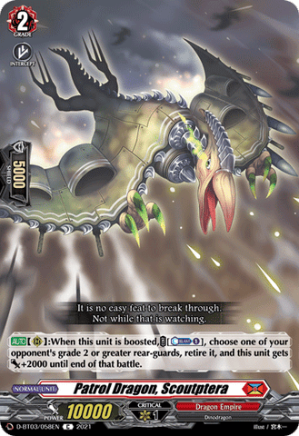 Patrol Dragon, Scoutptera - D-BT03/058EN
