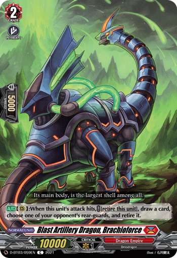 Blast Artillery Dragon, Brachioforce - D-BT03/059EN