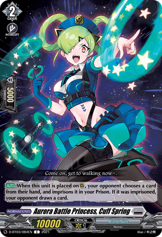 Aurora Battle Princess, Cuff Spring - D-BT03/084EN