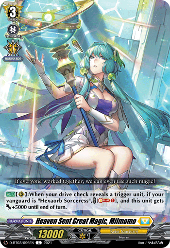 Heaven Sent Great Magic, Milmomo - D-BT03/096EN
