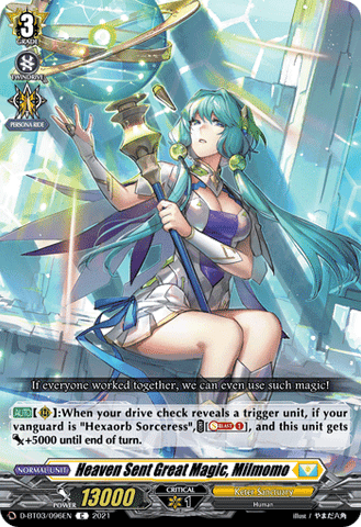 Heaven Sent Great Magic, Milmomo - D-BT03/096EN