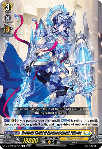 Heavenly Shield of Encompassment, Felicida - D-BT03/098EN