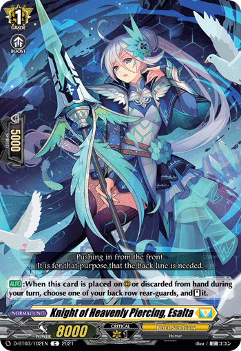 Knight of Heavenly Piercing, Esalta - D-BT03/102EN
