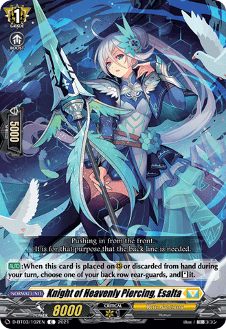 Knight of Heavenly Piercing, Esalta - D-BT03/102EN