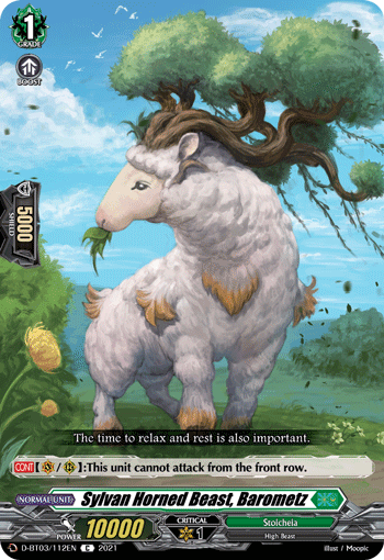 Sylvan Horned Beast, Barometz - D-BT03/112EN