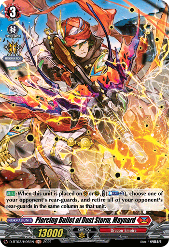 Piercing Bullet of Dust Storm, Maynard (Holo) - D-BT03/H06EN