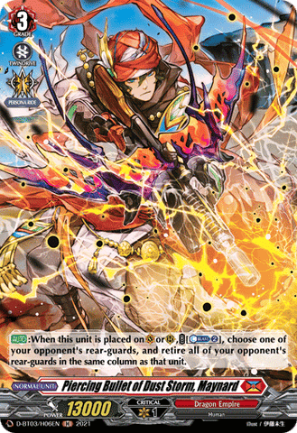 Piercing Bullet of Dust Storm, Maynard (Holo) - D-BT03/H06EN