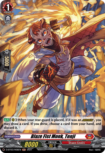 Blaze Fist Monk, Tenji (Holo) - D-BT03/H08EN
