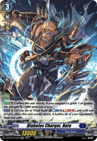 Diabolos Charger, Nate (Holo) - D-BT03/H15EN