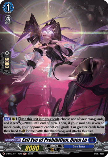 Evil Eye of Prohibition, Quen Lu (Holo) - D-BT03/H17EN