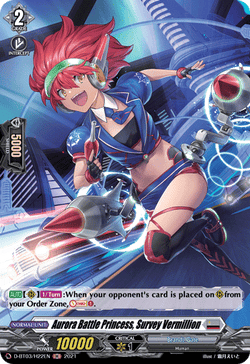 Aurora Battle Princess, Survey Vermillion (Holo) - D-BT03/H22EN